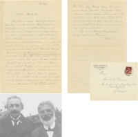 爱因斯坦 致伯尔尼专利局挚友亲笔信