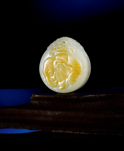 太平有象 白玉牌