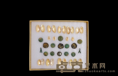 商-战国·贝币、铜币一组三十八枚 通长25-45mm