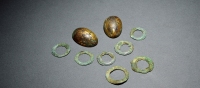 夏-战国·环形币、鎏金贝币一组九枚