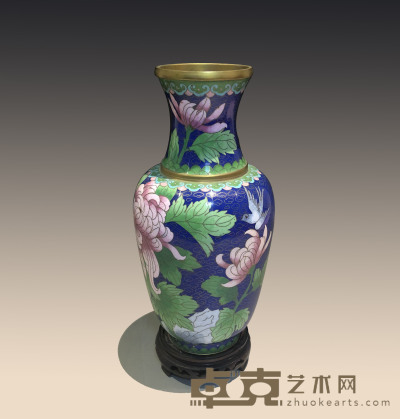 景泰蓝瓷瓶 