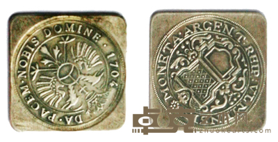 德国1704年圍攻鳥尔姆城纪念奖牌 D:26.5MM