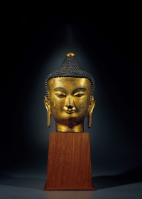 16-17世纪·铜鎏金释迦牟尼佛首
