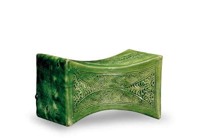 辽·绿釉枕