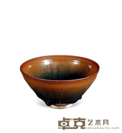 南宋·建窑兔毫盏 高:6cm 口径:12cm
