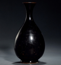 宋金·黑釉玉壶春瓶