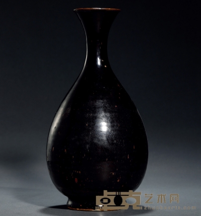 宋金·黑釉玉壶春瓶 高：30cm 腹径：14.5cm
