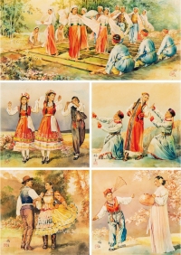 金梅生  民族舞组画