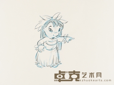 迪斯尼动画工作室 《星际宝贝》（Lilo & Stitch）动画分镜头画稿 32×43cm