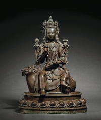 明·铜弥勒佛坐像