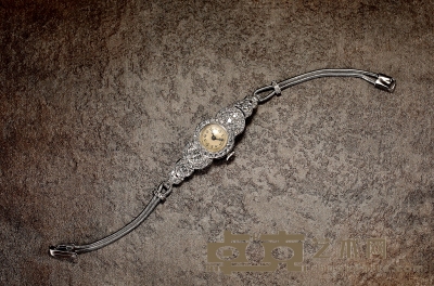 ART DECO时期 钻石手链式机械女表 表径：16mm 手链长：16.8cm