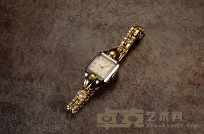 1950年制 劳力士（ROLEX）手链式钻石女表 表径：15×15mm
