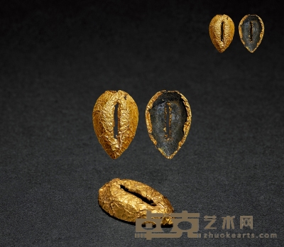 春秋·鲁国大型包金铜贝币 通长：29.3mm