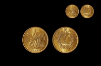 1986年国际和平年纪念壹圆鎏金样币