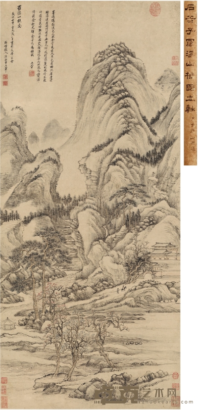 王 翚  罗浮山樵图 123.5×54cm  