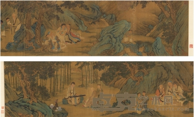 佚 名 高士雅集图卷 293.5×44cm