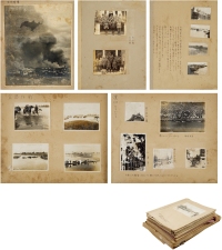 侵华日军在华证据旧照一批 照片（银盐纸基） 约六百帧  