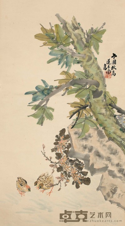 周莲   老圃秋高 85*47 约3.6平尺