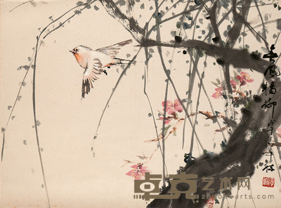 张辛稼 南国莺花 33×45cm
