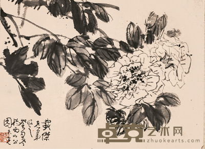 郭志光 不御铅华知国色 28×38cm