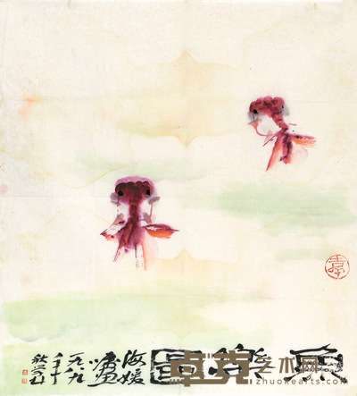 闵学林 寄鳞春沼 49×45cm