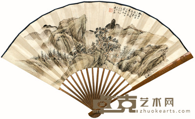 吴华源 秋山横翠 17.5×50cm
