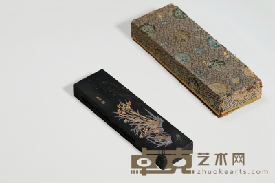 清·吴昌硕水仙图墨 14.5×4×1.6cm 重131g