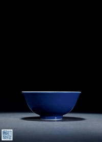 清道光·霁蓝釉碗