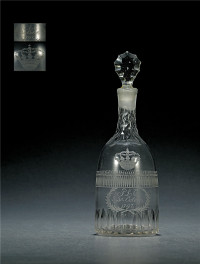 1797年制 丹麦刘易斯·夏洛特公主专用水晶瓶