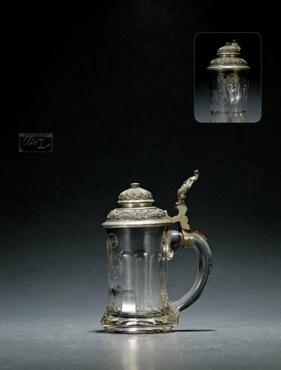 十九世纪制 拿破仑三世与欧仁妮皇后御用水晶杯