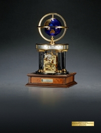 富兰克林（Franklin Mint）限量版千禧年纪念赫姆勒（HERMLE）地球仪钟