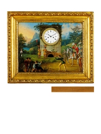 1891年制 人物故事绘画壁钟