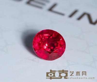 1.41克拉缅甸抹谷鸽血红红宝石，未经优化处理 6.35×5.86×4.65mm