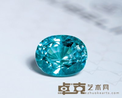 3.13克拉硅硼镁铝石 9.38×7.46×6.76mm