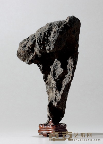 清·英石供石摆件 带座高：37cm
