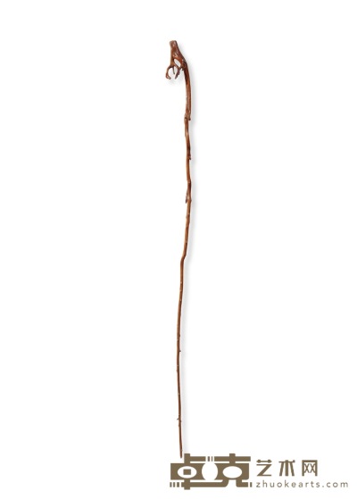 清·木制高士杖 长：184cm