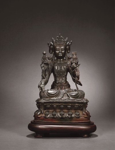 元·铜地藏菩萨坐像