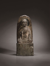 唐·石雕释迦坐像