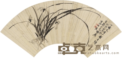 白 蕉  墨兰图 49×17.5cm