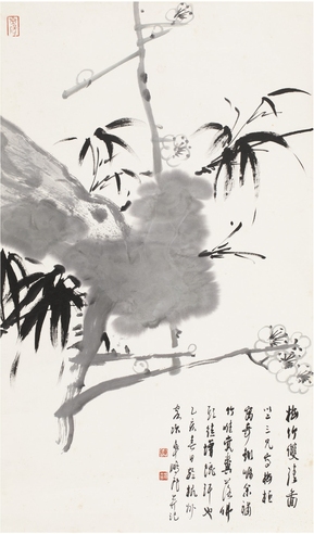车鹏飞 等 梅竹双清图