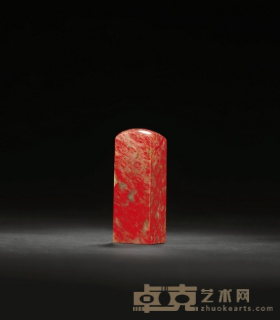 昌化鸡血石章 2.5×2.5×7.1cm
