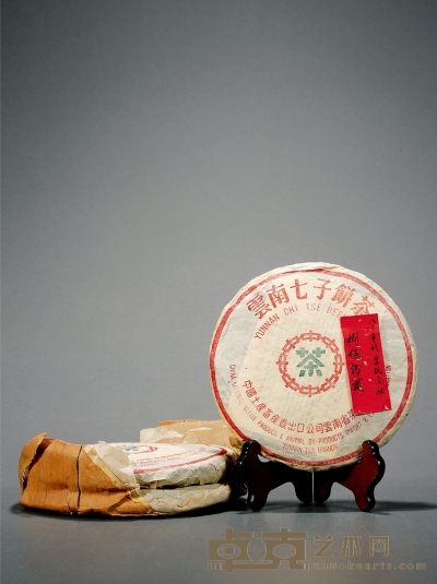 二十世纪八十年代·勐海茶厂厚纸8582青饼（生茶） 规格：三片；355g，333g，328g（净重）