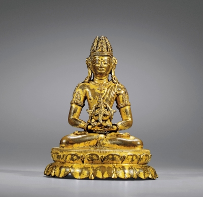 13世纪·铜鎏金无量寿佛坐像