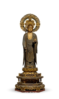 15世纪·木胎彩绘地藏菩萨立像