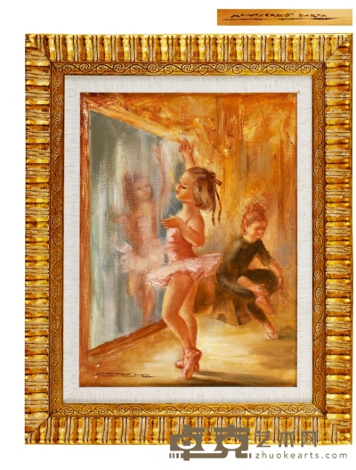 蒙特塞拉特·巴尔塔 镜中的芭蕾舞演员 画心高：48cm  宽：36cm
画框高：56cm  宽：45cm