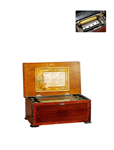 十九世纪制 瑞士单轴八音盒