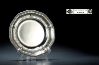 1890年制 爱马仕（Hermès）博艺府家（Puiforcat）纯银餐盘
