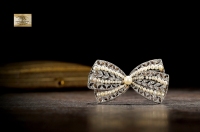 爱德华时期 蝴蝶结造型珍珠及钻石胸针