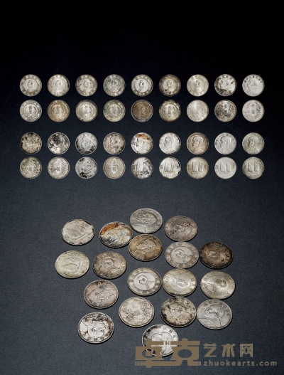 民国·银币一组十八枚 直径：38.7mm-39.3mm
数量：18