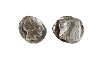 古希腊·阿西娜猫头鹰四德拉克马银币